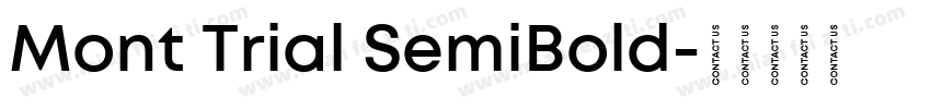 Mont Trial SemiBold字体转换